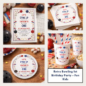 Retro Bowling 1st Birthday Party – Fun Kids  Servet
