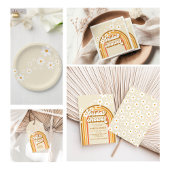 Retro Rainbow Daisy Groovy vrijgezellenfeest Ronde Sticker