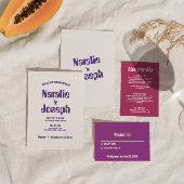 Retro Kleurrijke Bold Groovy Heldere Moderne Bruil Kaart