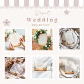 Retro Desert Sunset Wedding Acryl Uitnodigingen