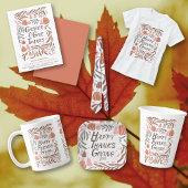 Takken, bladeren en pompoenen herfst Friendsgiving T-shirt