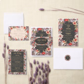 Fantasy Flowers - wedding enclosure card vertical Informatiekaartje (Personaliseer de collectie van deze zelfstandige maker.)