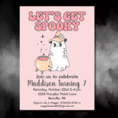 Laten we griezelig Schattige Groovy Halloween Verj Kaart