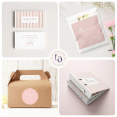 Retro Vanilla Yellow Heart Stripes Bakery Zwarte Inkt Pen