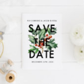 Hunter groen holly bruiloft informatie informatiekaartje