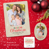 Retro Midden-eeuw Moderne Kerstmis Cadeaupapier