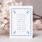 Retro Wave Geïllustreerde Doodle Bruiloft Welkomst Poster