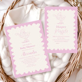 Retro wandelwagen sketch Doodle Diapper Raffle Informatiekaartje