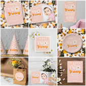 Retro Twee Groovy Meisjes 2e Verjaardag Kaart