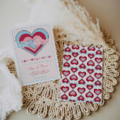 Roze en Rode Valentijnsdag Baby shower Favor Box Bedankdoosjes