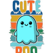 Retro  Schattigee Halloween Ghost Hoodie