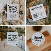 Retro huwelijksceremonie programma volgorde van ev