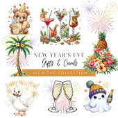 Trendy moderne QR code e-vite Nieuwjaarsfeest Kaart