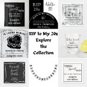 RIP naar mijn jeugd begrafenis thema verjaardagsba Vlaggetjes