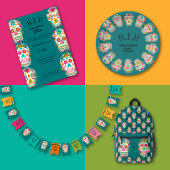 Sugar Skulls Illustratie Gepersonaliseerd