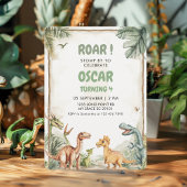 Roaring Dinosaur verjaardagsfeestje Bedankdoosjes