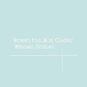 Robins Ei Blauw Klassieke Bruiloft Uitnodiging RSV