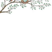 Robin Birds Nest Eggs Spring Baby shower Bedankkaart