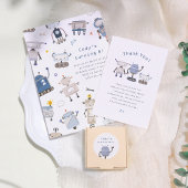 Budget Robot Verjaardag Uitnodiging