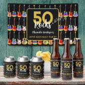 guitar 50e verjaardagsfeest Rock en Roll Blikjeskoeler