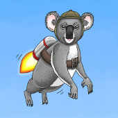 Rocket Koala-Beer Kaart