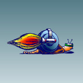 Rocket Snail Birthday Uitnodiging