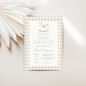 Neutrale babyshower uitnodiging