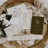 Rococo Floral Antiek Lijst bruiloft Bedankdoosjes