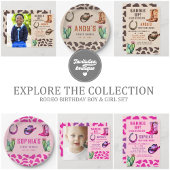 Westerne Cowboy eerste Rodeo Boys Verjaardag Papieren Bordje