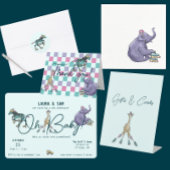 Roller Schaats dierthema baby shower Reclamebord Met Voetstuk