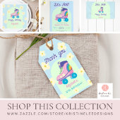 Roller Schaats Retro Schaatsen Meisjes Verjaardag Kaart