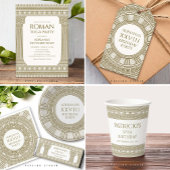 Feestquiz Toga Verjaardag met tempelzuilen Kaart