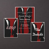 Elegante moderne gay Mannen bruiloft RSVP Kaartje (Personaliseer de collectie van deze zelfstandige maker.)