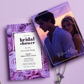 Moderne Paarse Rozen Vrijgezellenfeest Dank u wel Vierkante Sticker