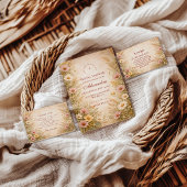 Romantic Autumn Garden Bridal Shower Kaart