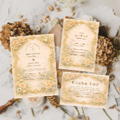 Romantic Baroque Garden Wedding Save The Date