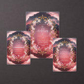 Romantische barokke thema mystieke bruiloft informatiekaartje (Personaliseer de collectie van deze zelfstandige maker.)