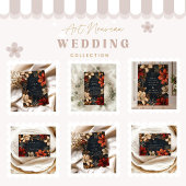 Romantische barokke bruiloft RSVP kaartje