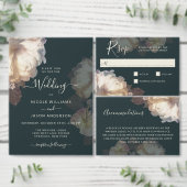 Romantische Blooms Elegant Floral Dank u Bedankkaart (Personaliseer de collectie van deze zelfstandige maker.)