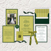 Chartreuse Alphabetical Wedding Seating Chart Poster