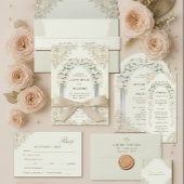 Elegante Floral Arch bruiloft uitnodiging