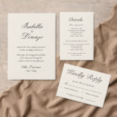 Tuscan Villa Script Details Bijlagekaart Informatiekaartje (Personaliseer de collectie van deze zelfstandige maker.)
