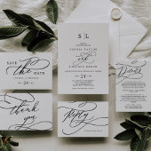 Romantic Calligraphy Song Request RSVP Card