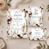 Romantische Cellotuin Elegantie Bruiloft Save The Date