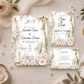 Romantische Cellotuin Sereniteit Bruiloft Save The Date