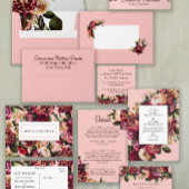 Chrysant op amandelbloesem kaart