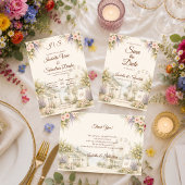 Romantische Tuinbruiloft aan de Kust Save The Date