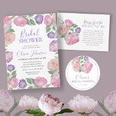 Boho Watercolor Bloemen Bruiloft Inpakpapier Vel