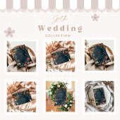 Romantische gotische bruiloft RSVP kaartje