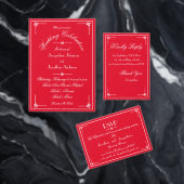 Modern Wedding Party Script Romantisch Rood Welkom Spandoek (Personaliseer de collectie van deze zelfstandige maker.)